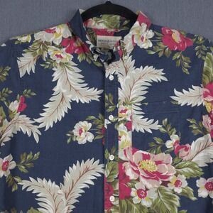 Denim & Supply Ralph Lauren Hawaiian Shirt Mens Medium Tropical Floral Button Up